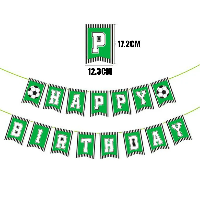 Football Party DIY Decoration 5 Types Cake Topper Card Event Hanging Decor 20011601