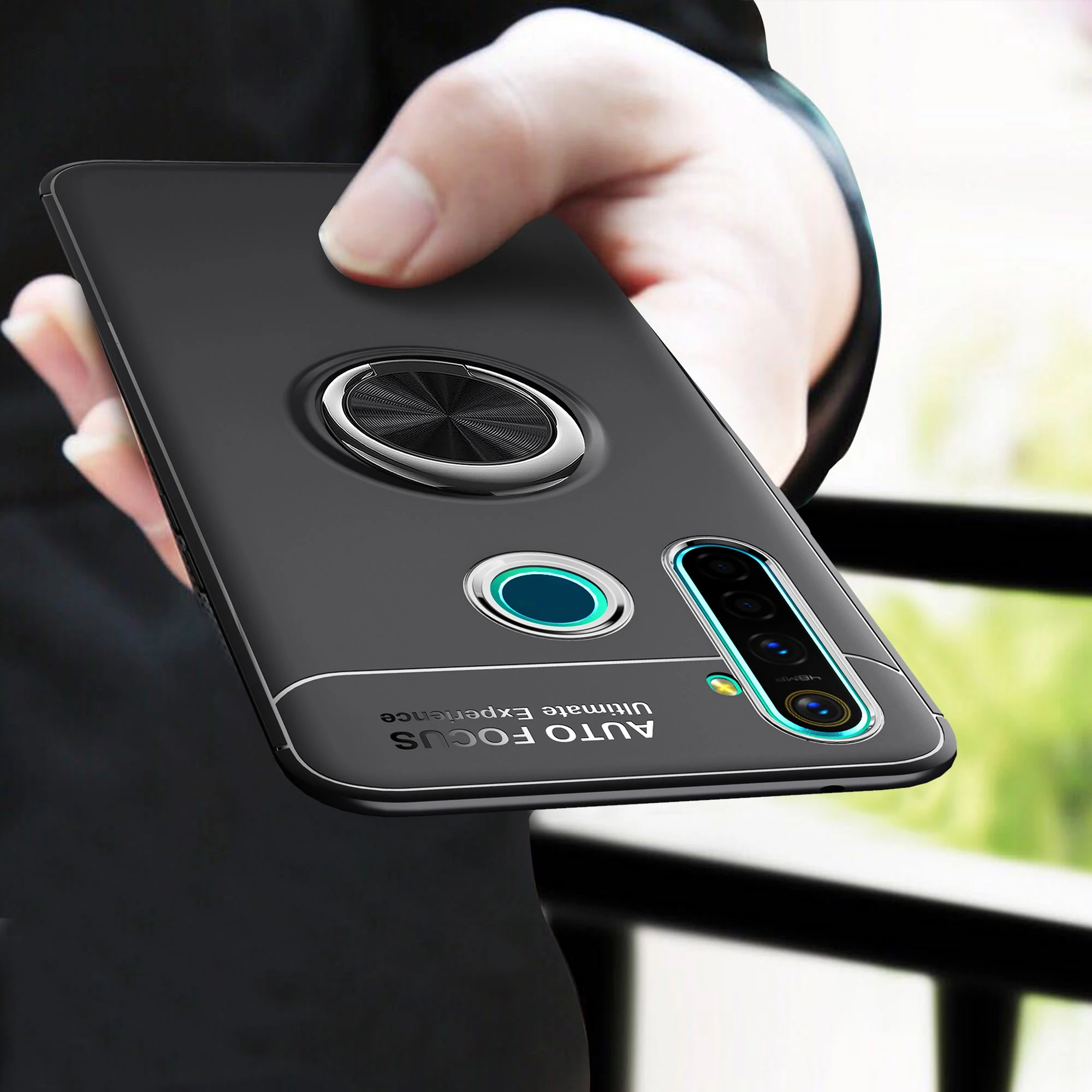 Чехол Realme X2 Pro с кольцом на 360 градусов, автомобильный Магнитный чехол для телефона Realme XT X2 X Lite 3 5 Pro, чехол-бампер