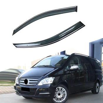 

For Mercedes-Benz Viano 2003-2014 Car Window Sun Rain Shade Visors Shield Shelter Protector Cover Trim Frame Sticker