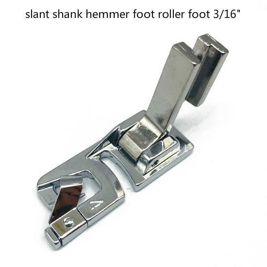 Domestic sewing machine parts slant shank hemmer foot roller foot 1/8  3/16 1/4 - AliExpress