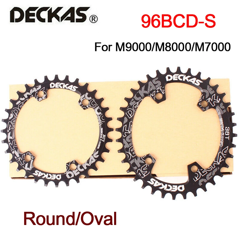 Цепь DECKAS 96BCD S 32/34/36/38T MTB кольцо цепи велосипеда круглая овальная цепь для горного