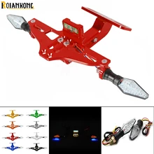 Универсальный CNC регулируемый угол Мотоцикла Алюминиевый номерной знак рамка для Yamaha BMW F800GS/AdventuRe F800GT F800R F