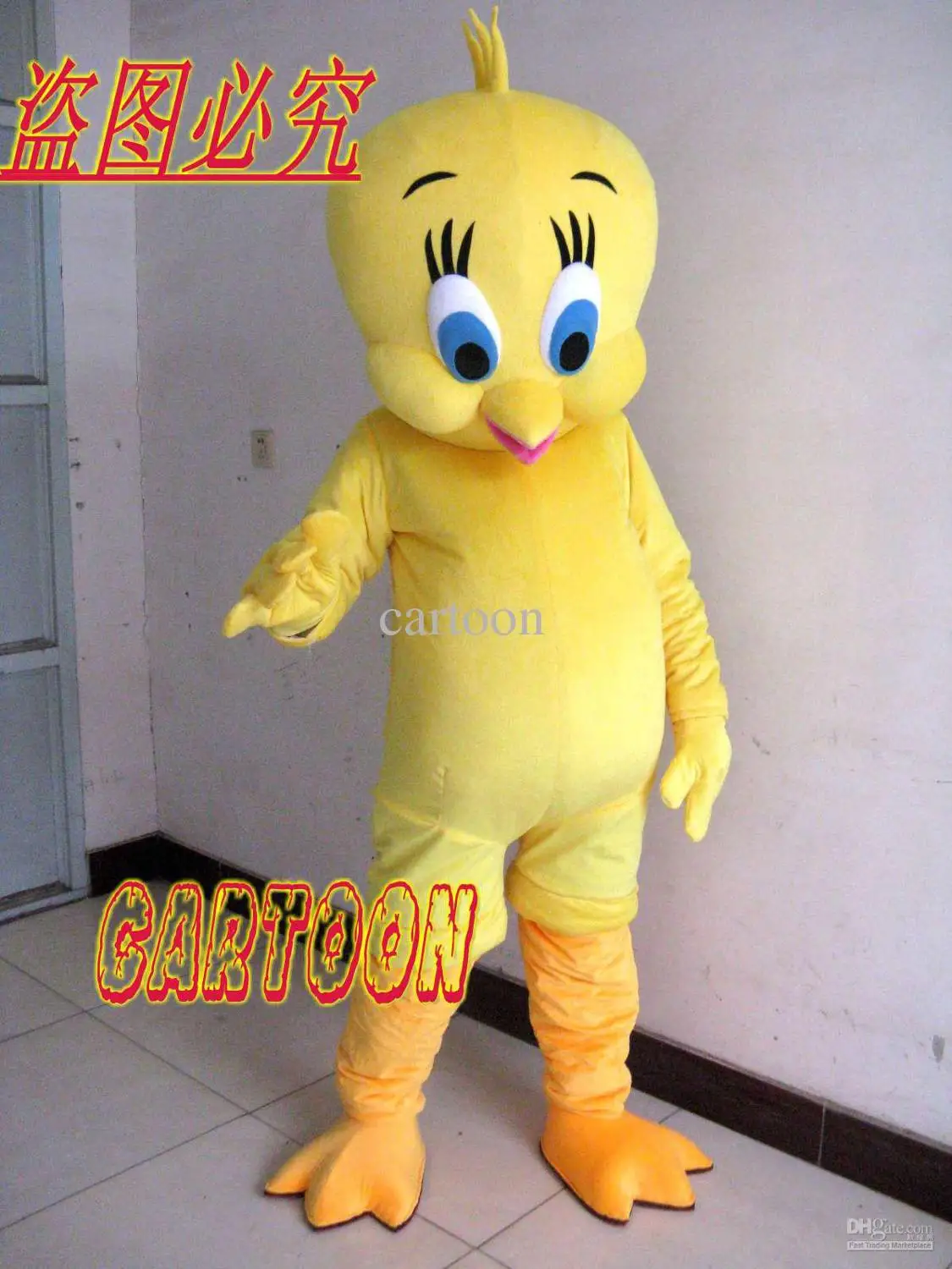 

Classic Version customized Tweety Bird Mascot Costume Adult Halloween Birthday party cartoon Apparel Cosplay Costumes