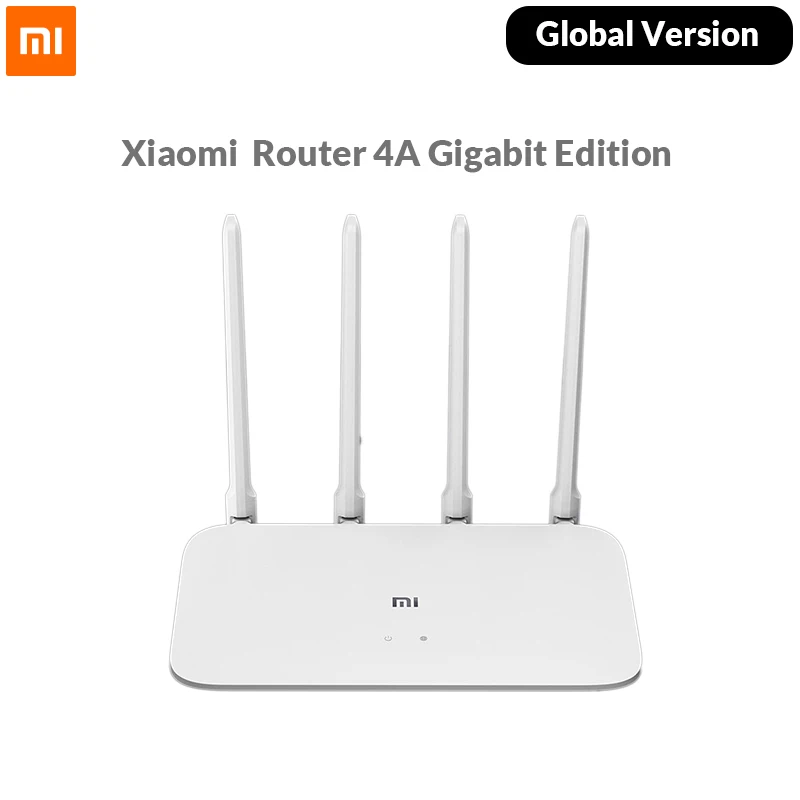 

Global Version Xiaomi Mi WiFi Router 4A Smart Router Gigabit Edition 100M 1000M 2.4GHz 5GHz WiFi ROM 16MB 64MB Supports APP