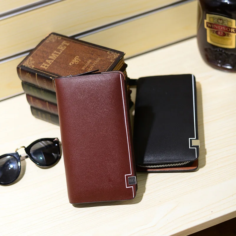 

Iron Side Zipper MEN'S Wallet 2019 New Style Brand Genuine Leather MEN'S Wallet Long Clutch Business Handbag