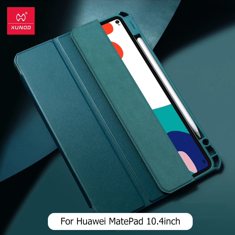 

For Huawei Matepad 10.4 Case XUNDD Anti-impact Full Protection Smart Sleep Flip Tablet Sleeve Pencil Holder klf