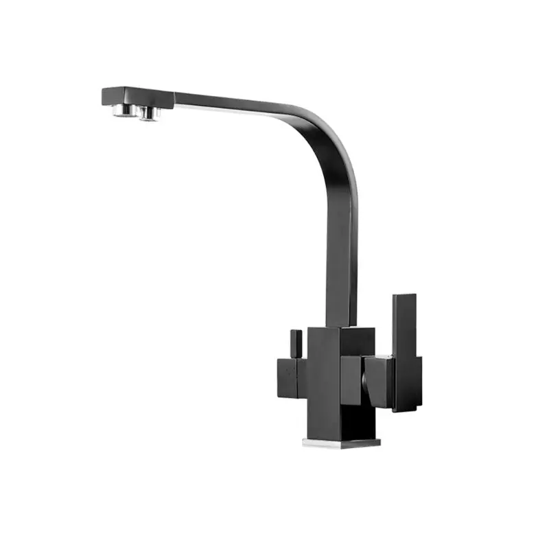 Rotating Three-in-One Copper Water Purifier Faucet Kitchen Sink Net Faucet Rotating Straight Drinking Fountains Pure Water