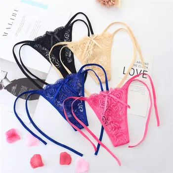 

Cotton Woman Panties Briefs Thong Sexy Lace Underwear Fashion Seamless Panty New Hot Transparent Intimates Adjustable Large size
