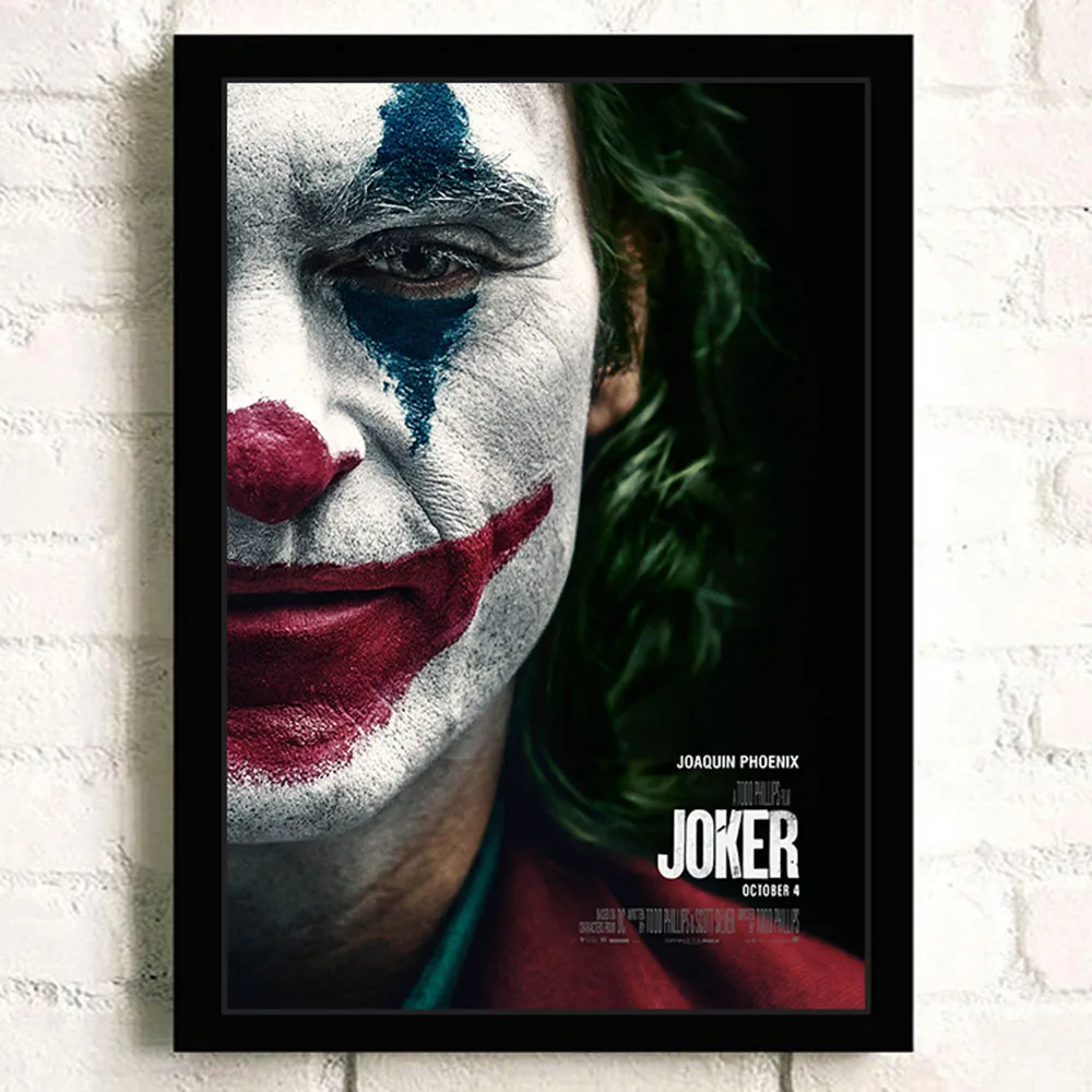 Joker, Joaquin, Phoenix, Хит, Ledger, DC фильмы-комиксы, настенная живопись, печать на холсте, для гостиной, Постер, картинки, домашний декор