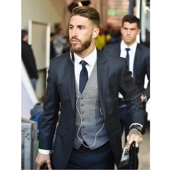 

Custom Black Formal Men Suits Slim Fit Skinny 3 Pieces Groom Tuxedos Wedding Groom Wedding Suits For Men (Jacket+Pant+Vest)