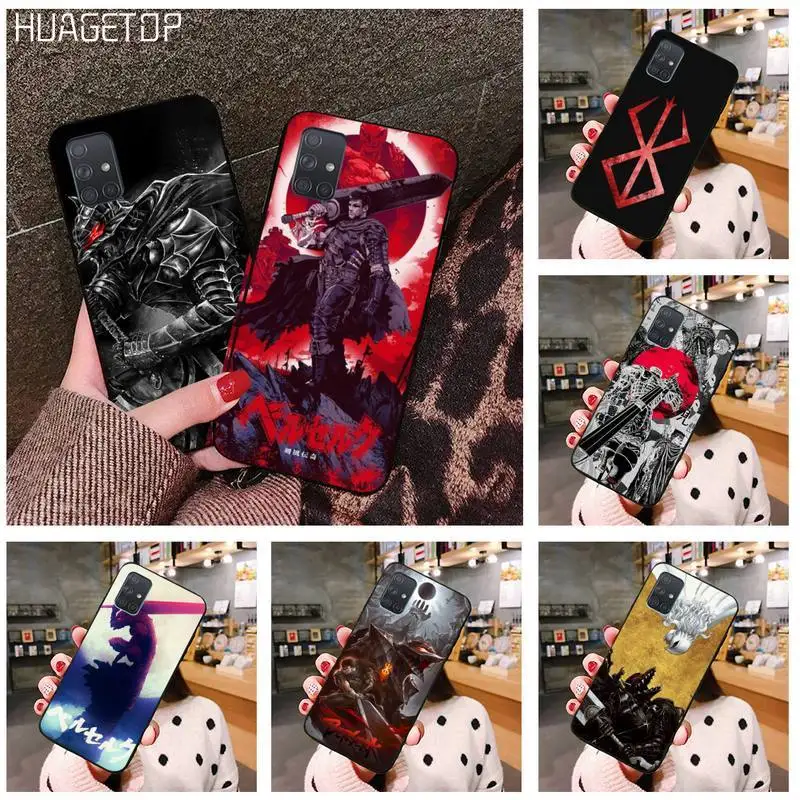 

HUAGETOP Berserk Anime Guts Griffith Phone Case For Samsung Galaxy A21S A01 A11 A31 A81 A10 A20E A30 A40 A50 A70 A80 A71 A51