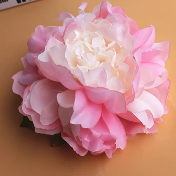 

10pcs Simulation Peony Flower Head Artificial Silk Flowers Diy Wreath Wedding Decoration Flower Wall Backdrop Home Display Peony