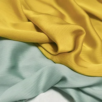 

Glossy Crepe Chiffon Dress Satin Silky Polyester Scarf Hijab Fabric Wedding Summer Dress Skirt Making