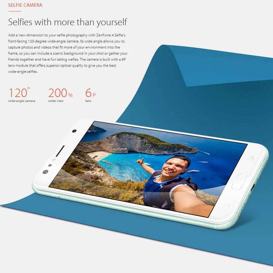 Мобильный телефон Asus Zenfone 4 selfie ZD553KL, 4 ГБ, 64 ГБ, две sim-карты, 5,5 дюйма, двойная селфи-камера, 20 МП, 8 Мп, отпечаток пальца, 4G телефон