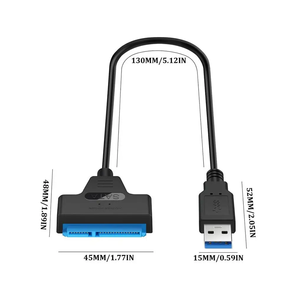 

Usb3.0 Easy Drive Line Sata Turn Usb3 0 Hard Drive Transfer Cable Hard Drive Universal Data Line 12V Power Interface
