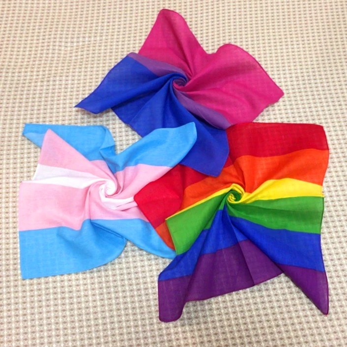 LGBT Bandana Turban Lesbian Transgender Bisexual Gay Square Scarf Sports Mini Headband Rainbow Flag pride flag lbgt accessories gay rainbow bisexual lesbian pansexual lgtb lgbtq bandera asexual trans flags