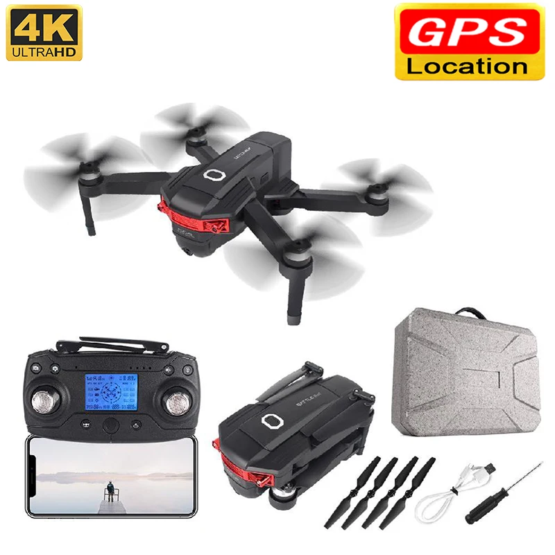 

RC Drone Gps With HD Wide-Angle Camera FPV 4K Camera Optical Flow Flow Quadcopter Foldable Selfie Camera Dron Real-Time Transmis