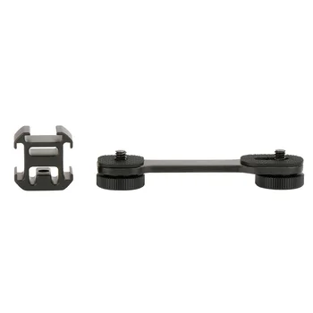 

Aluminum Alloy Shoe Mount CNC With 1/4 Screw Holder Support 1pc Triple Cold Extension Black