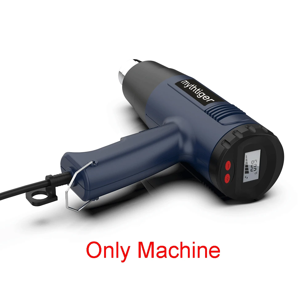 2000W Heat Gun with Temperature Settings 100- 600  Digital  (option) Hot Air Gun for Shrinking PVC Stripping Paint Crafts gravity feed spray gun