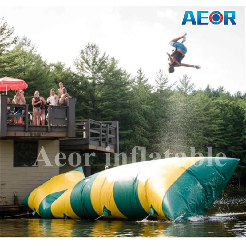 Floating Inflatable Water Blob Jumping Pillow Ball Trampoline For Adults Launch for Tower Camping Site | Спорт и развлечения