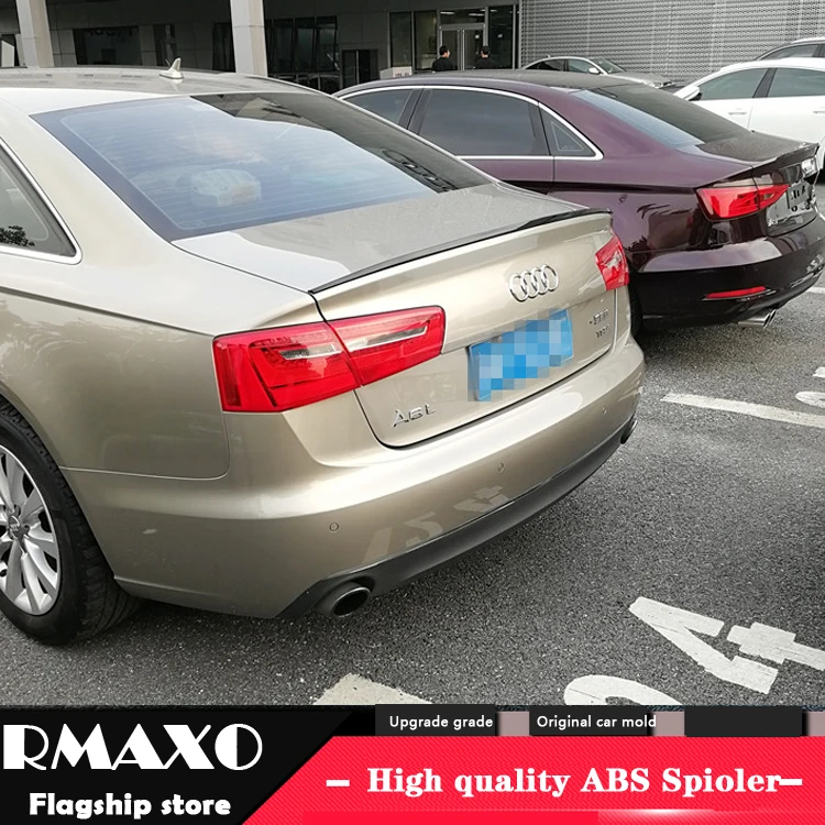 Спойлер для AUDI A6 2017 высококачественный спойлер из АБС-пластика заднего крыла