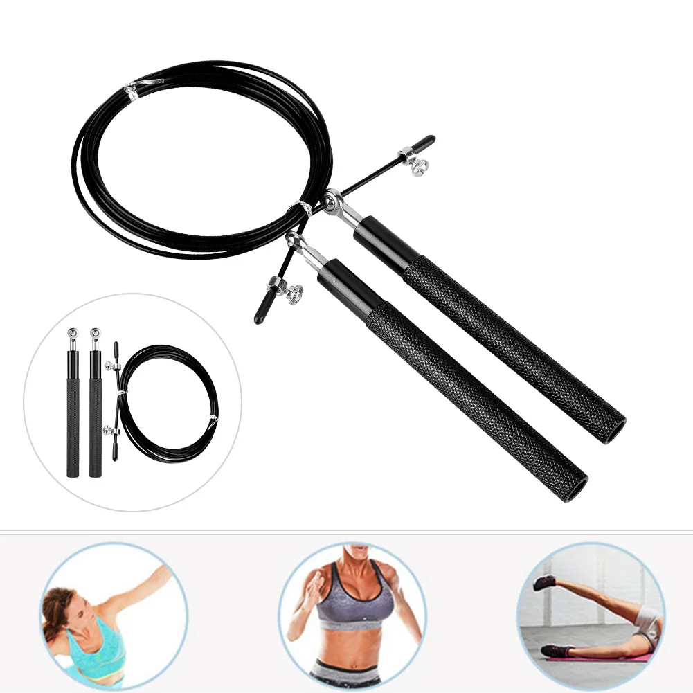 Body Fitness 2.5M High Speed Aerobic Steel Wire Skipping Rope Length