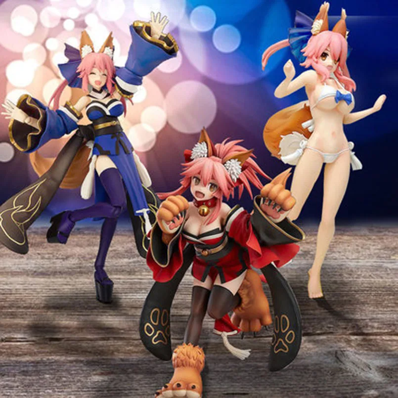 20 см Fate/GrandOrder Extra Tamamoe Mae Фигурки игрушки Кастер Нерон Клавдий ПВХ коллекционные