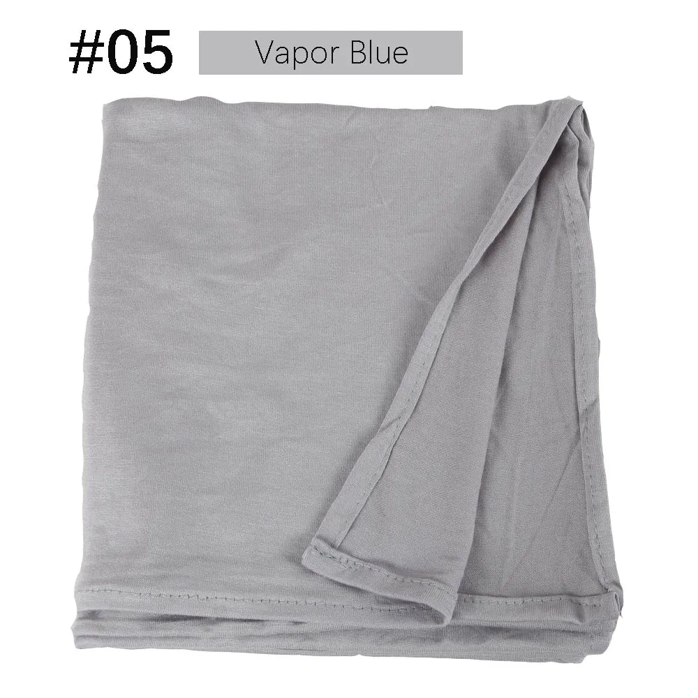 Muslim Women Premium Instant Cotton Jersey Hijab Scarf Jersey Hijabs Scarves With Hoop Pinless HeadScarves 53 colors