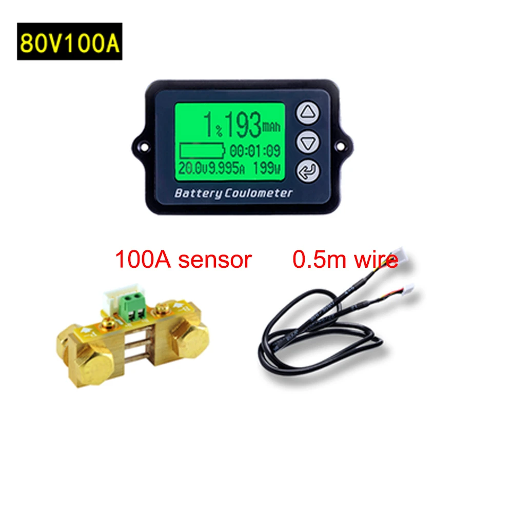 Voltmetro con Disp Misuratore di Capacità Della Batteria Misuratore di Tensione Della Capacità Della Batteria Misuratore di Scarica Del Misuratore di Capacità Della Batteria Misuratore di Batteria