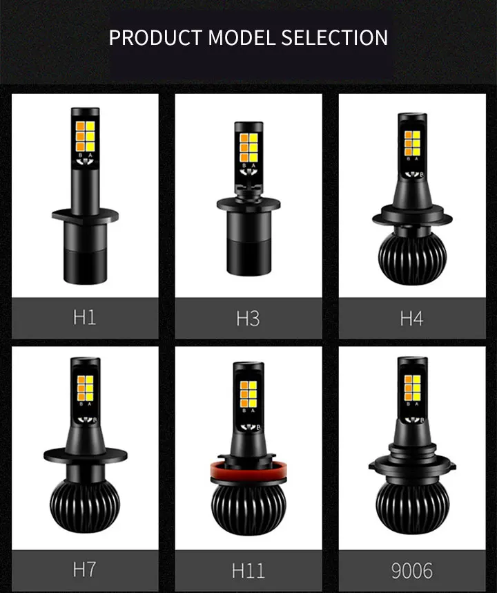 2 шт. противотуманные led H1 H3 H4 H7 H11 9005 9006 hb3 hb4 880 светодиодные противотуманные Автомобильные фары, лампы, фары canbus MINI 12 в 6000 К 35 Вт