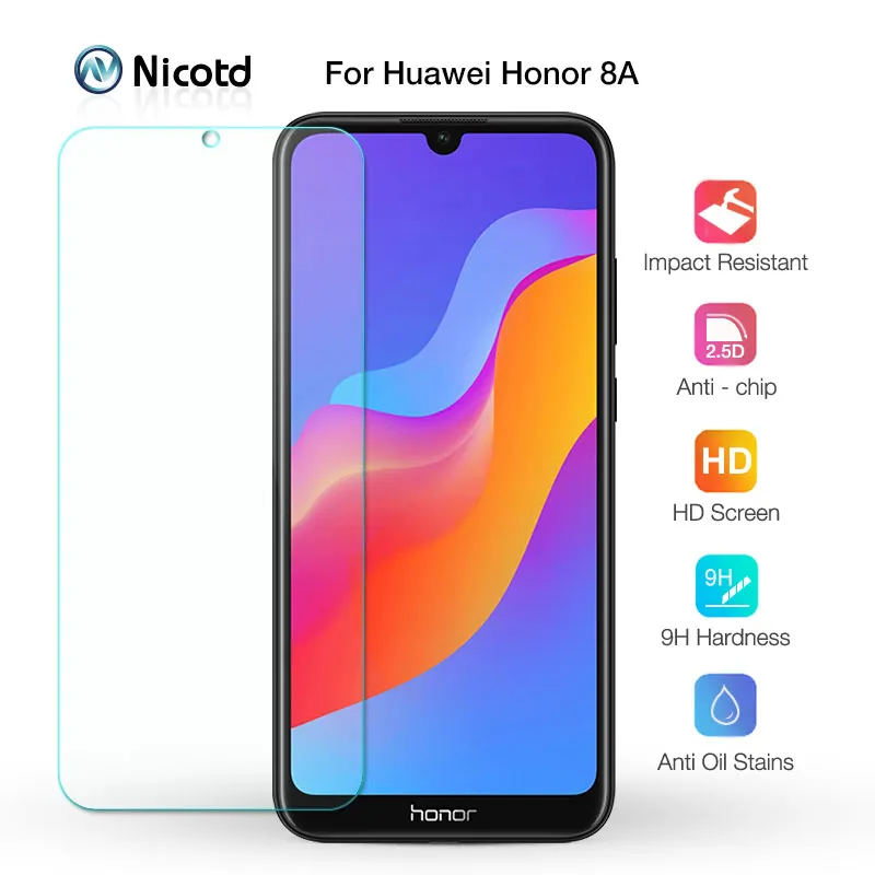 1-4 года штук защитная пленка из закаленного стекла для huawei Honor 8A 8C 8X Экран