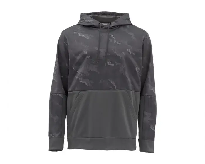 Black Camo Si* ms мужской свитер для рыбалки с капюшоном UPF50 быстросохнущая одежда для рыбалки Мужская толстовка свитер Размер США S-3XL - Цвет: Black Camo