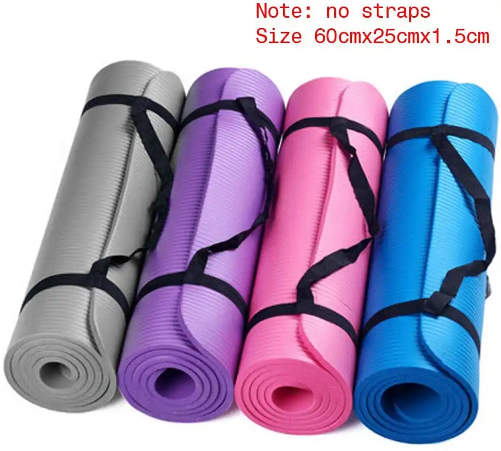 EVA Non Slip Yoga Mat Exercise Fitness Pilates Camping Gym Pad Meditation Carpet