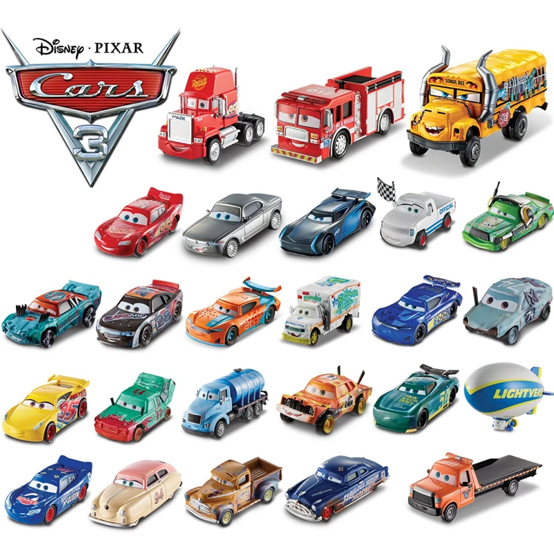 Новинка Disney Pixar Cars 3 Lightning Mcqueen Cruz Ramirez Uncle' Mack Jackson Chick Hicks модель литой автомобиль