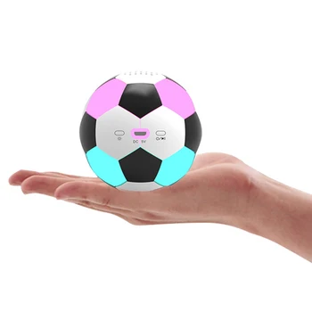 

Mono Channel Football Shaped Battery Powered HIFI Button Touch Rechargeable Silicone Mini Portable Sound Bass Bluetooth Speaker