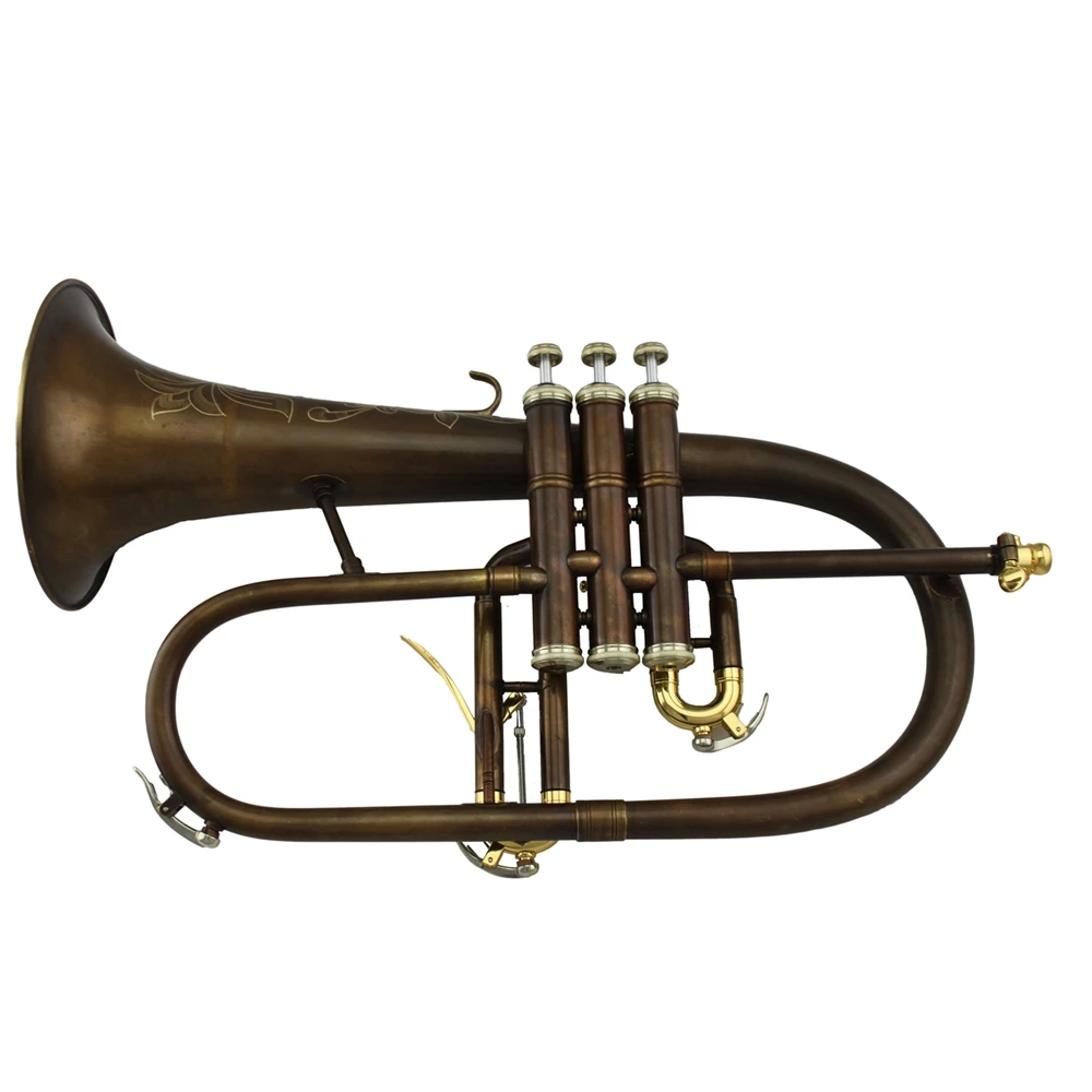 Professional vintage coffee color Tone Bb Flugelhorn