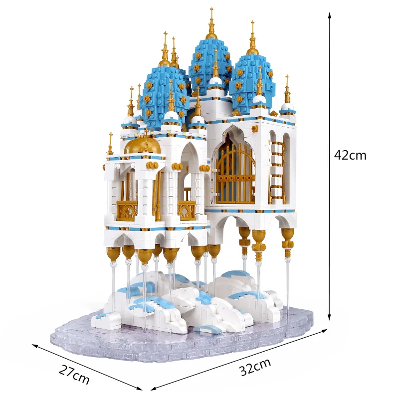 Формочка King MOC Creator плавающий замок дом уличный вид модель строительные блоки