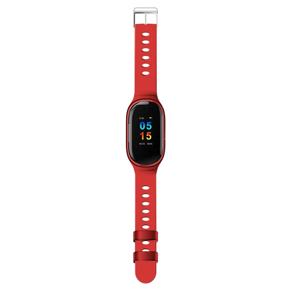 Новинка, умные часы M1, Bluetooth, наушники, фитнес-трекер, кровяное давление, умные часы для IOS, Android, телефона, умная электроника - Цвет: red