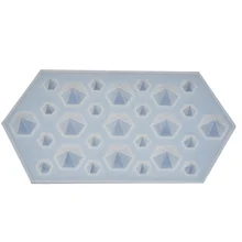 Силиконовые Формы Ремесло Ювелирные изделия Кулон Смолы Прозрачный Алмазный производитель литья инструмент