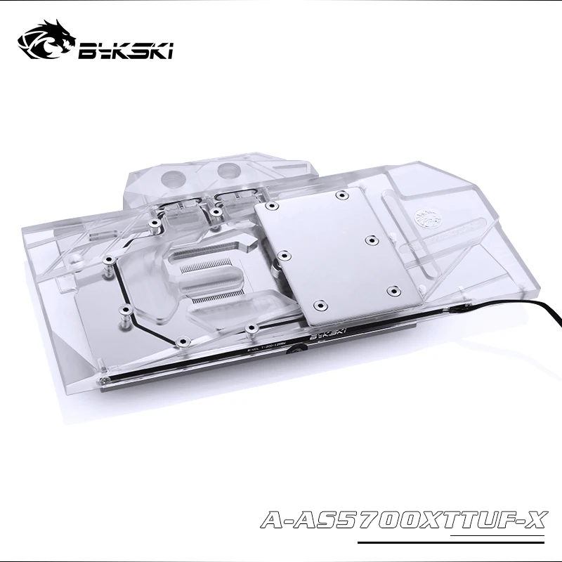  Bykski Water Block use for ASUS TUF3 RX5700XT O8G GAMING OC / Full Cover Copper Radiator Block / 3P