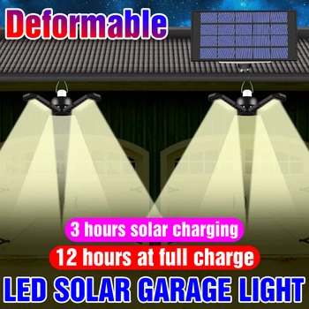 

IP65 Waterproof Solar Street Lamp Bulb LED Outdoor Indoor Solar Pendant Light 60W 80W Courtyard Emergency Light LED Garage Lamp