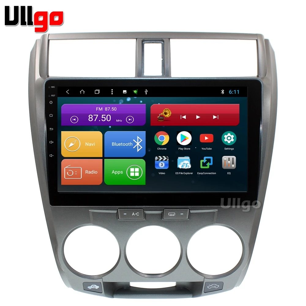 Android автомобильный DVD GPS для Honda City 2008-2012 Авторадио Автомобильное головное