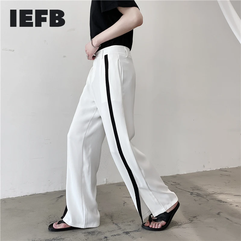 IEFB/мужская одежда модный контрастный цвет с боковым швом повседневный костюм