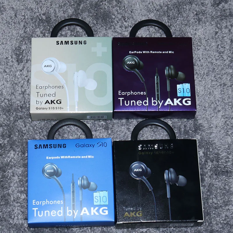 Samsung-auriculares con cables tipo AKG EO IG955, auriculares internos con micrófono, control de volumen y conector de 3,5 mm, auriculares para teléfonos Samsung Galaxy S10, S9, S8 y Huawei