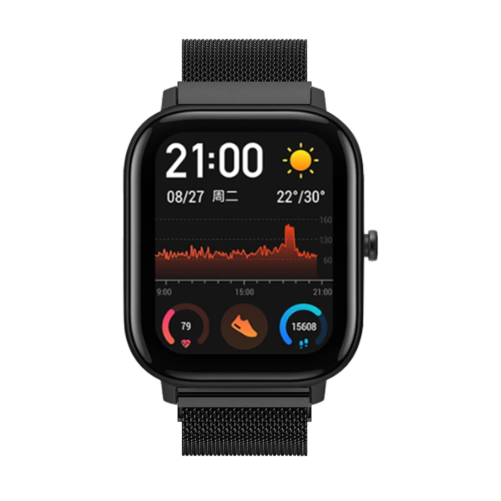 Для Huami Amazfit GTS ремешок для умных часов 20 мм Замена мужской t магнитный браслет ремешок для умных часов для мужчин и женщин