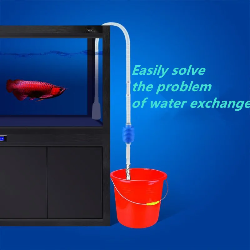 Аквариумный пескомоечный преобразователь Рыбная чаша промыватель песка Pumper сифон всасывающая труба маленький белый абсорбер масла большой ручной всасывания
