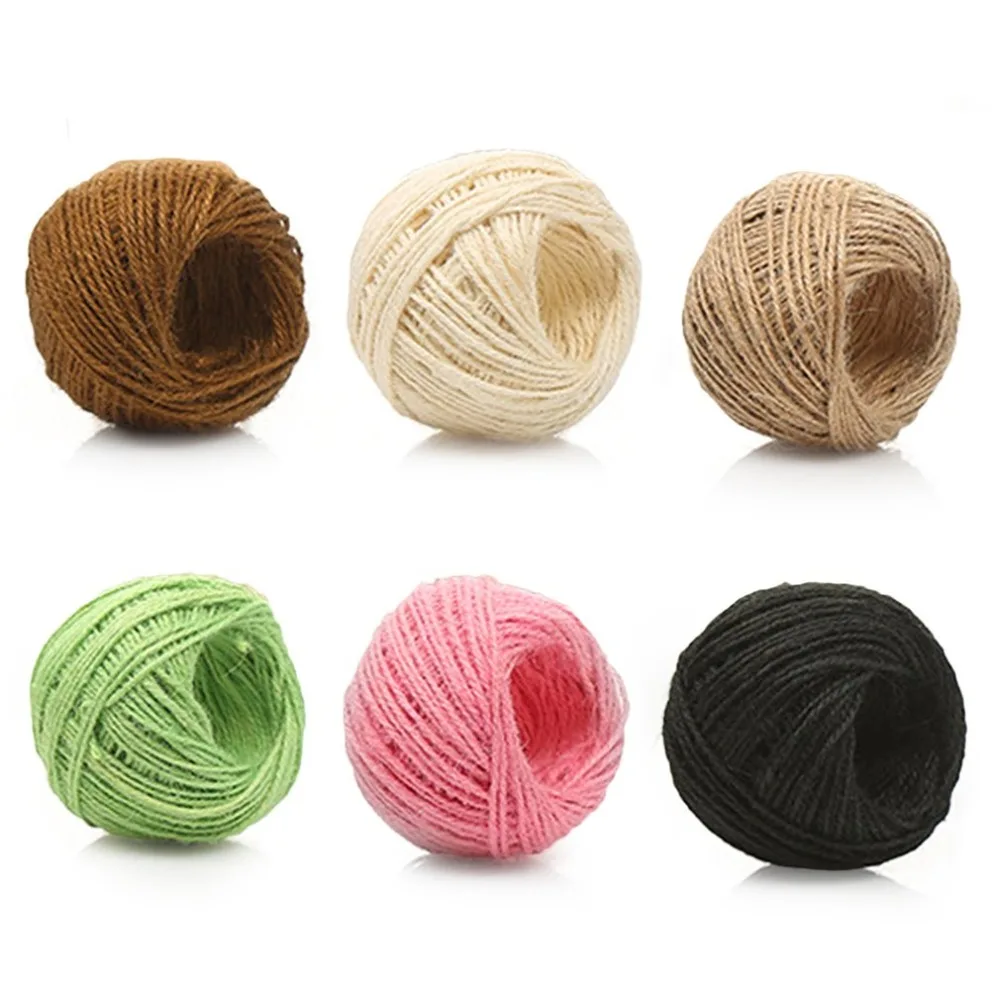 DIY Manual Twine Rope Craft Jute Cord Hemp Rope Home Fabric Cords