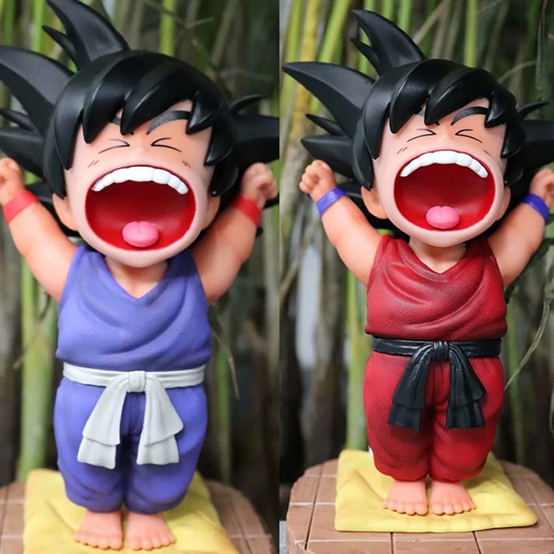 クラシック漫画アニメ鳥山明ドラゴンボールサイヤ人幼児孫悟空悟空あくび朝フィギュア模型玩具 Aliexpress