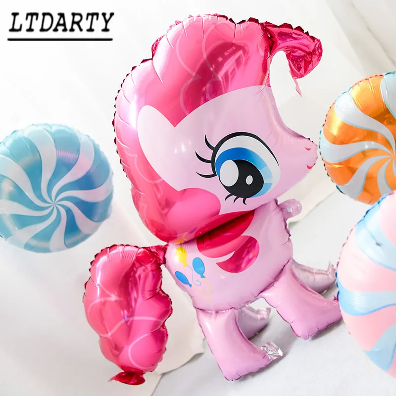

Pony foil balloon 3D Diy unicorn balloon cute rainbow unicorn standing balloon child birthday unicorn party decoration