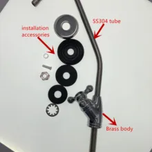 Части фильтра для воды, бессвинцовые наборы смесителей с соединителем для труб, Водоочиститель, кран для кухни, RO кран, 1/4 дюймов, соединительный шланг